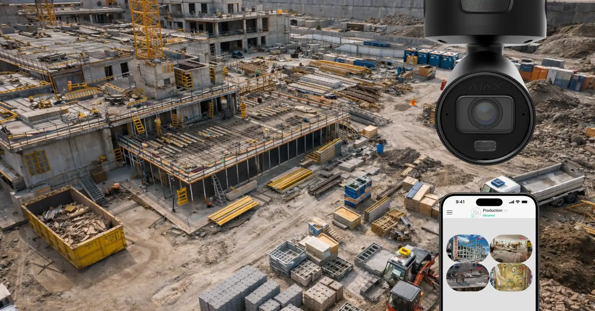 Vidéosurveillance chantier